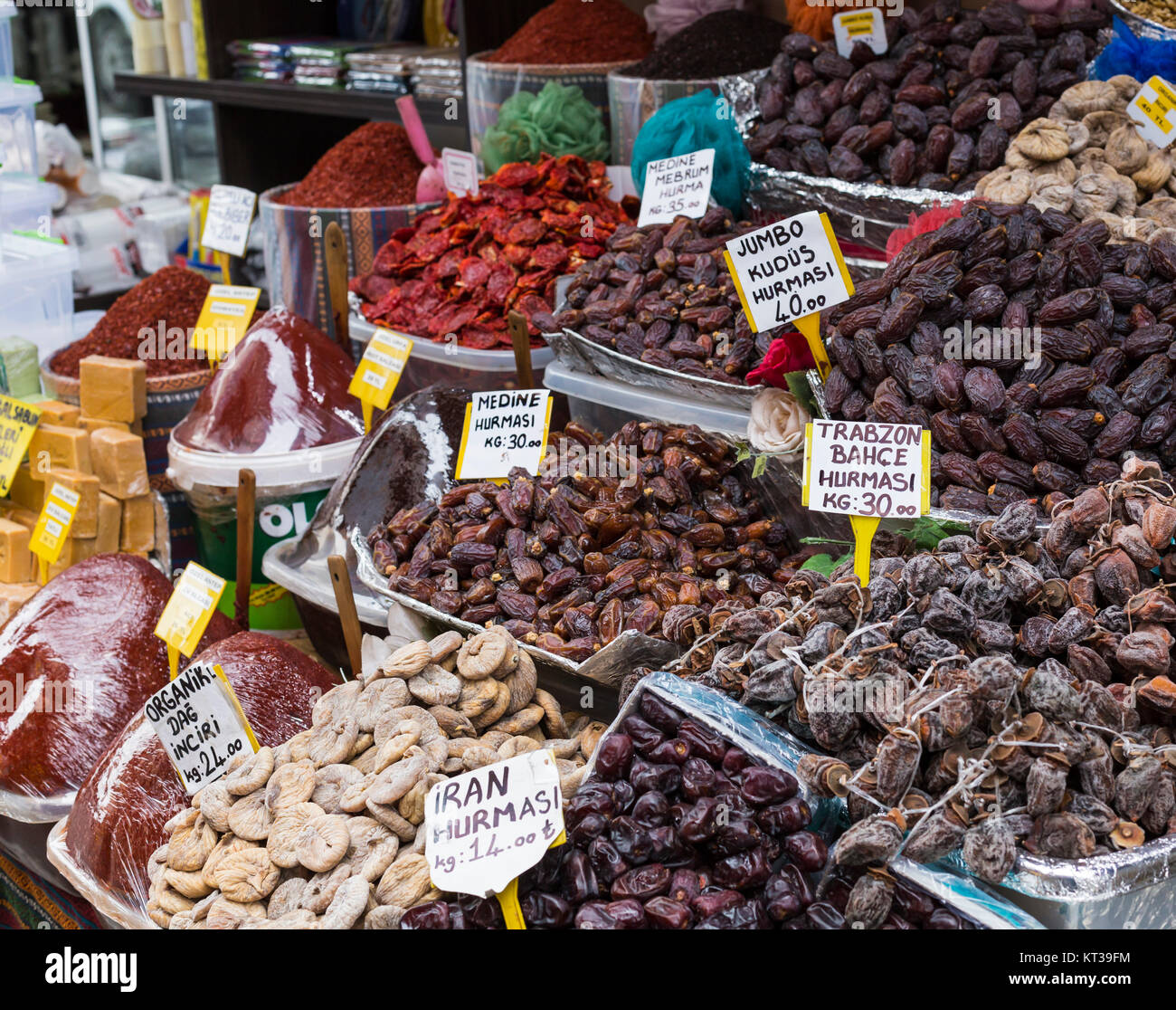 Famous turkish delights on the market Stock Photo Alamy