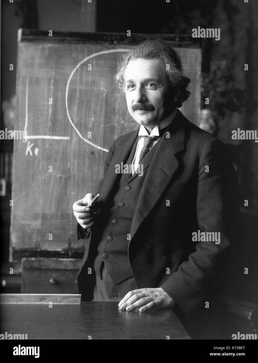 Albert Einstein 1921 by F Schmutzer Stock Photo