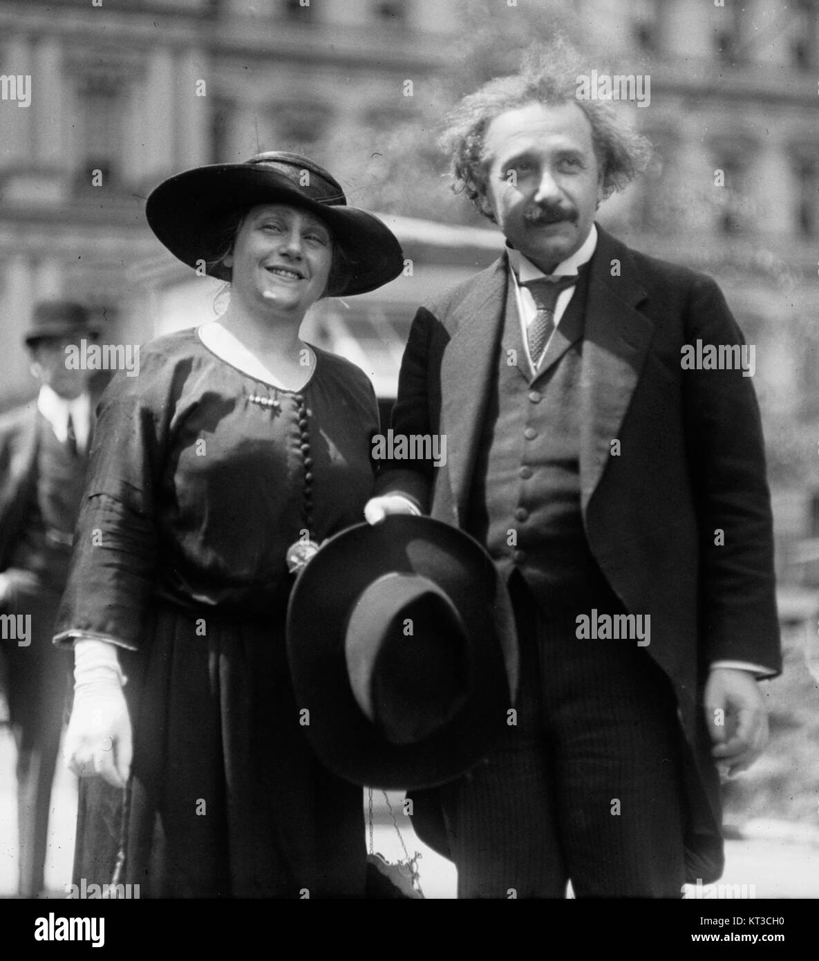 Albert u Elsa Einstein 1921 NY 31011 Stock Photo