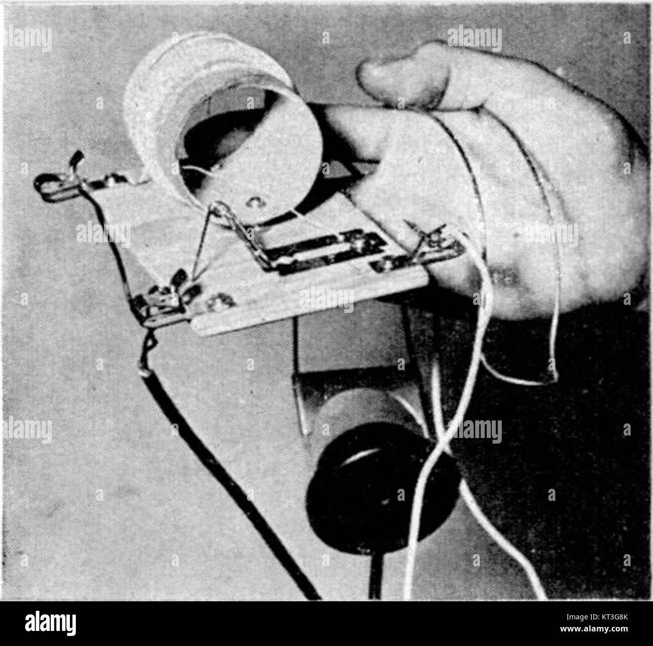 Foxhole radio from WW2 Stock Photo Alamy