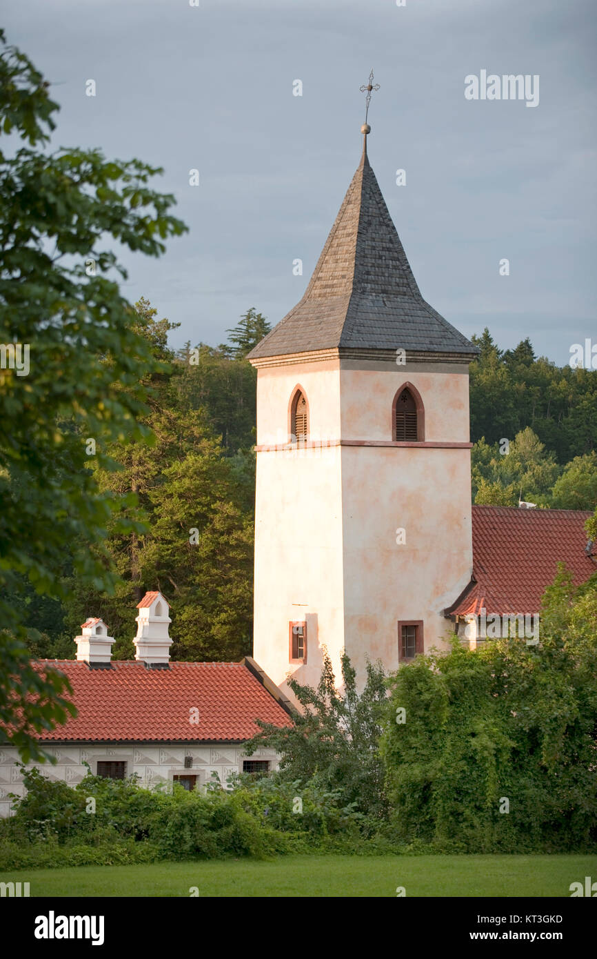 Tschechien, Südböhmen, Netolice, Schloss Kratochvíle (deutsch Schloss Kurzweil) Stock Photo