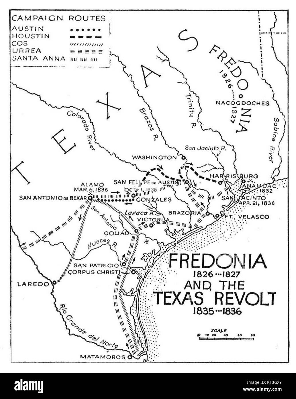 Fredonia and the Texas Revolt Stock Photo Alamy