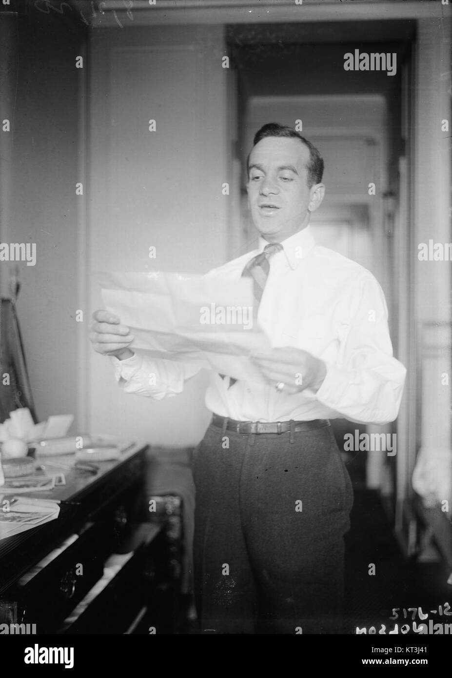 Al Jolson, an American singer, comedian, and actor, is best known for his performances in early cinema, especially in 'The Jazz Singer' (1927). His works have made a lasting impact on the entertainment industry, particularly in the fields of vaudeville and early sound films. Stock Photo