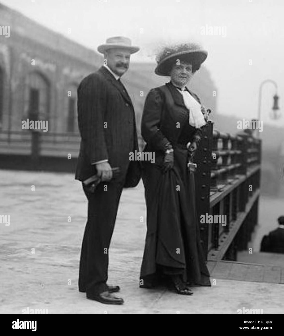 George Jay Gould I and wife Stock Photo