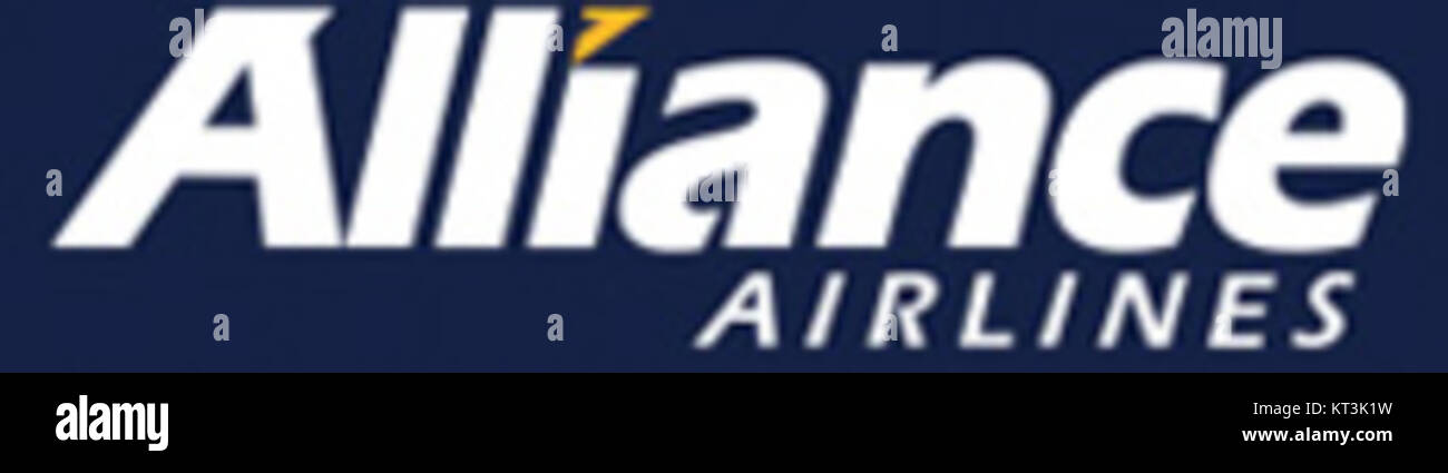The Alliance Airlines logo represents the branding and corporate identity of Alliance Airlines, an Australian regional airline, known for its services to regional areas in Australia. Stock Photo