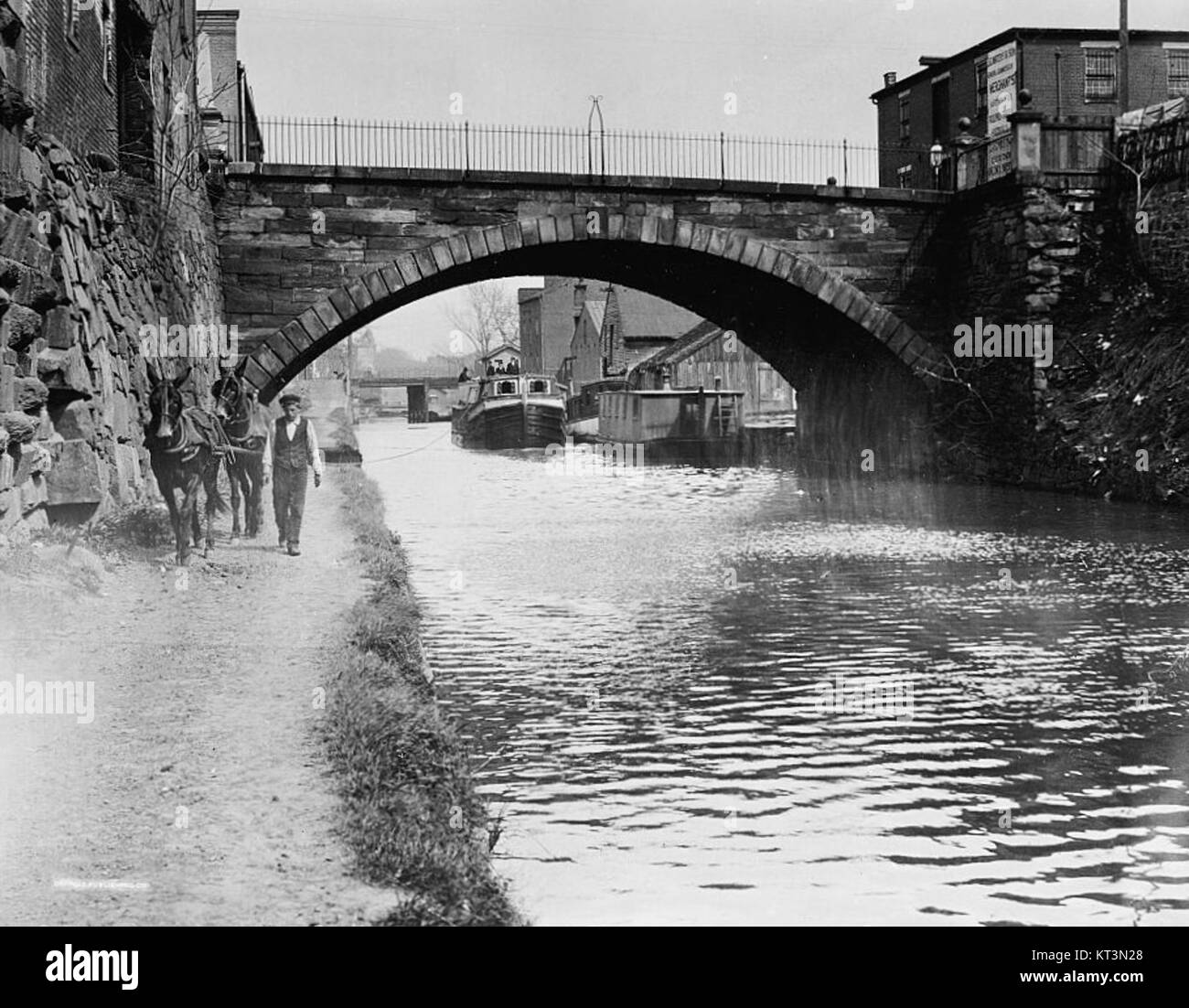 Along the towpath, C & O Canal, Washington, D.C Stock Photo Alamy