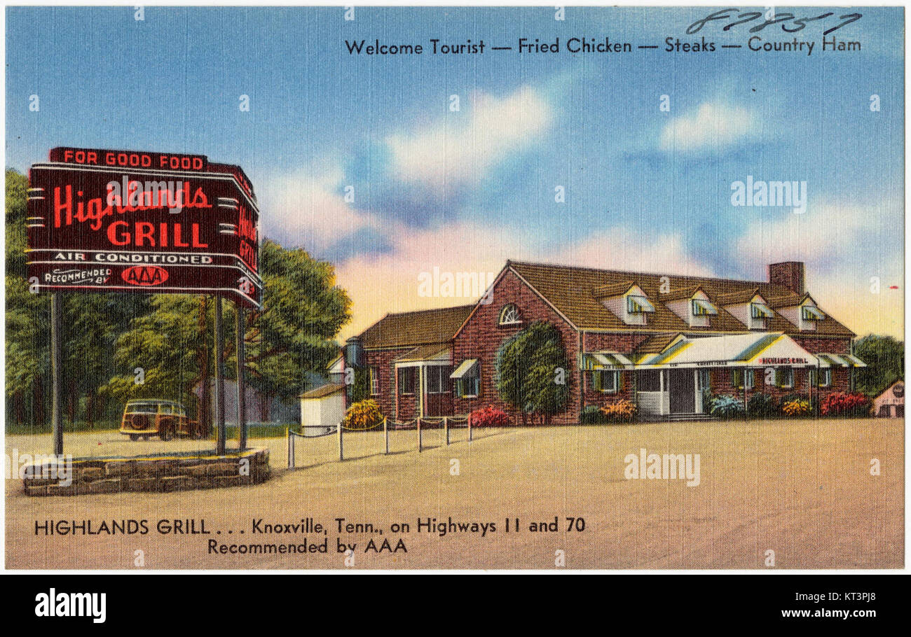 Highlands Grill... Knoxville, Tenn., on highways 11 and 70 (87857 Stock