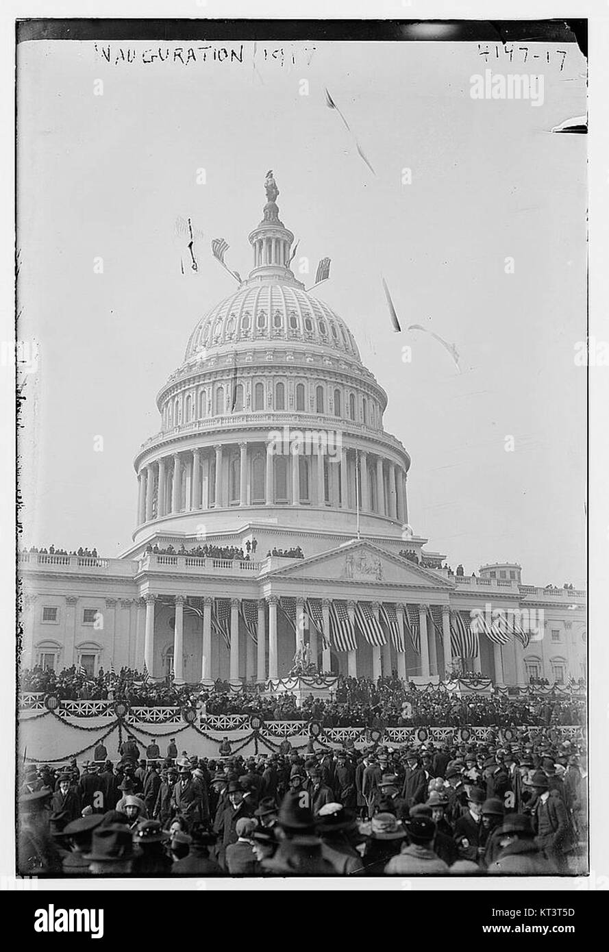 This historical photograph captures the inauguration event in 1917 ...