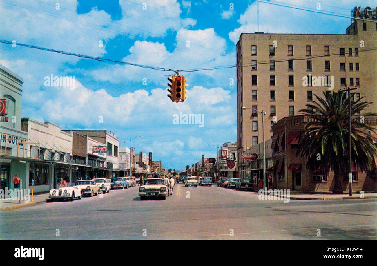 Jackson Street, Harlingen, Texas, 1957 Stock Photo Alamy