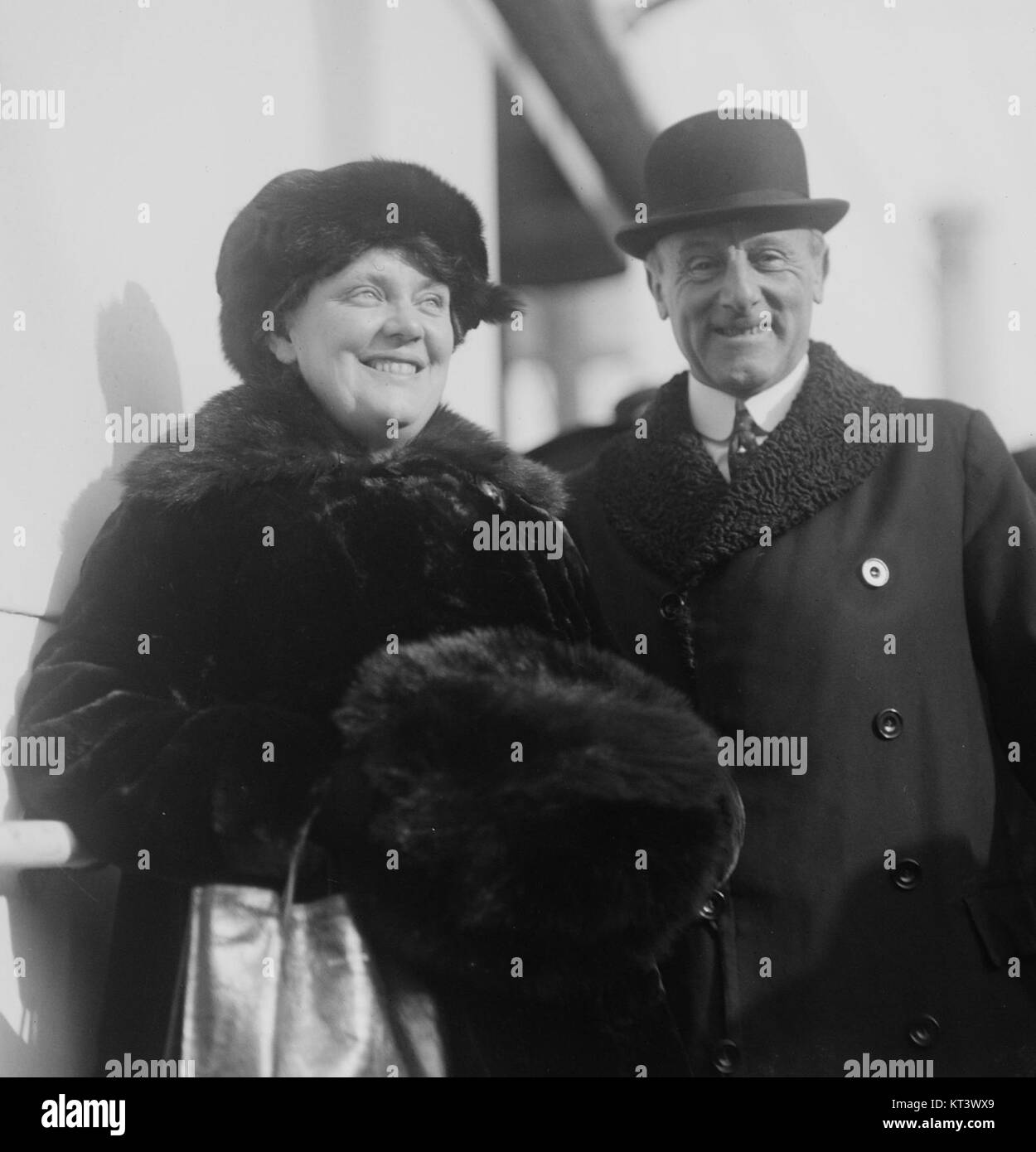 Jellicoe and wife smiling 1924 Stock Photo - Alamy