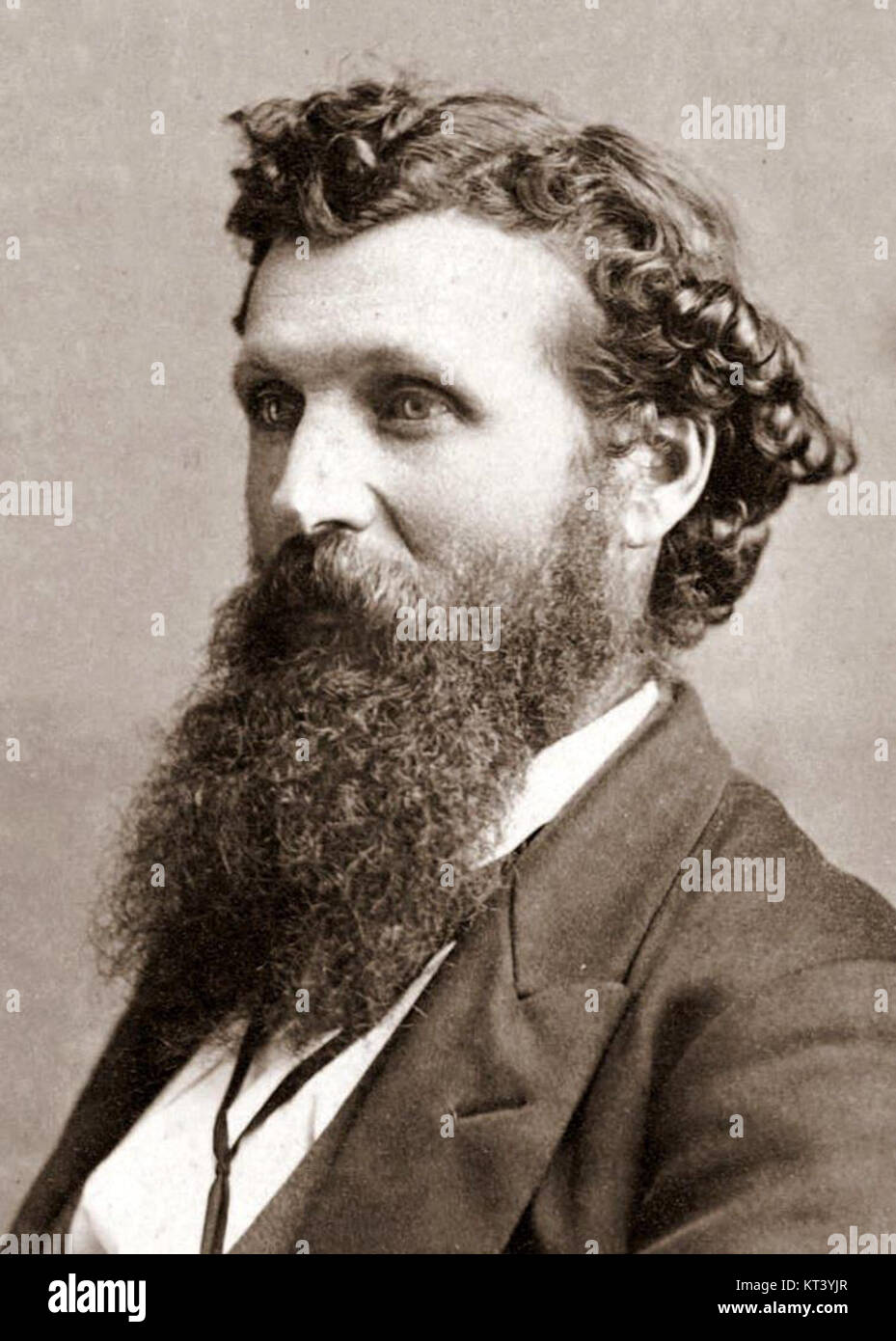 John Muir by Taber & Boyd, c1880 Stock Photo