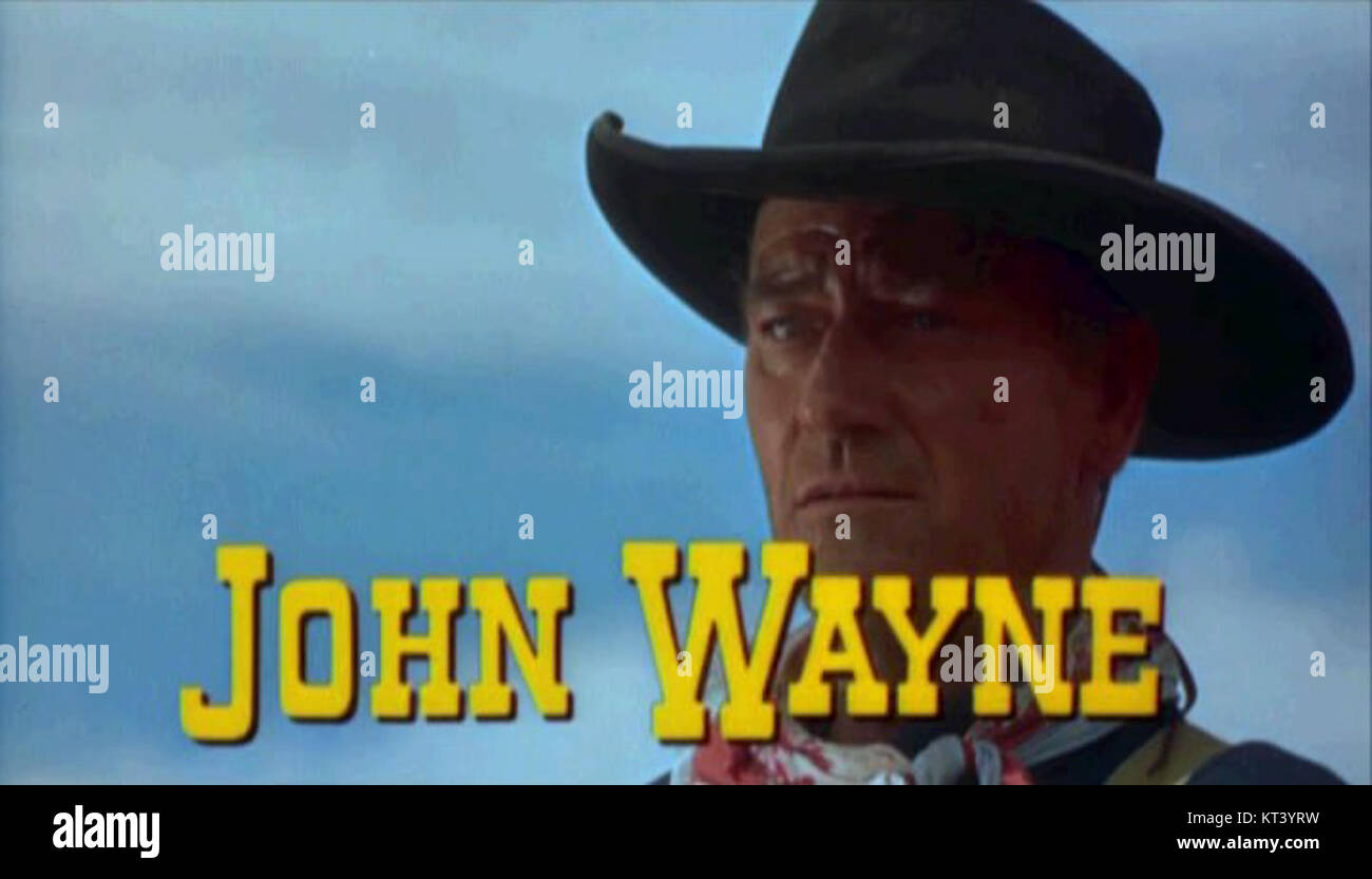 John Wayne The searchers Ford Trailer screenshot (29) Stock Photo