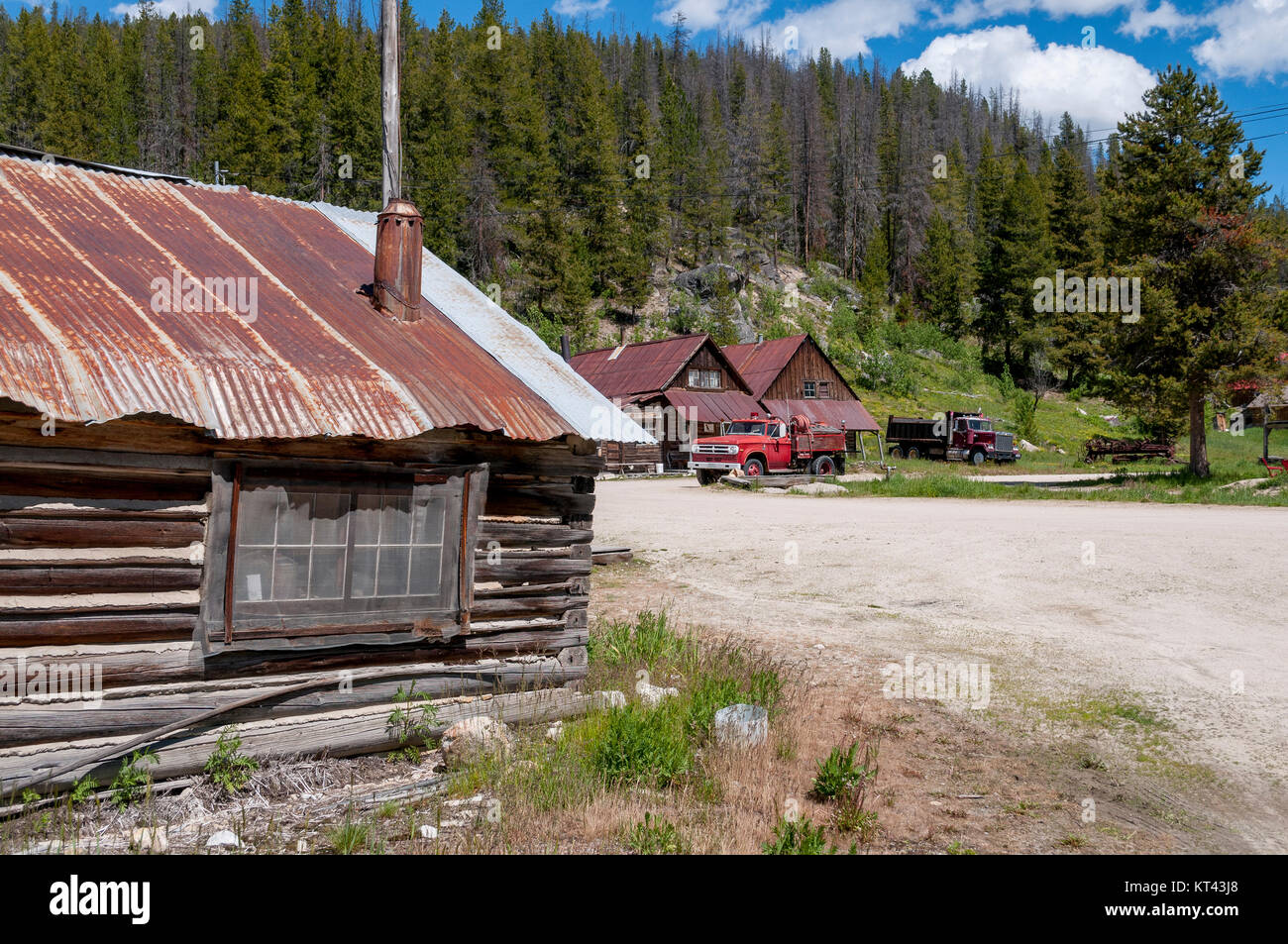 Historic mining town of Warren, Idaho Stock Photo Alamy