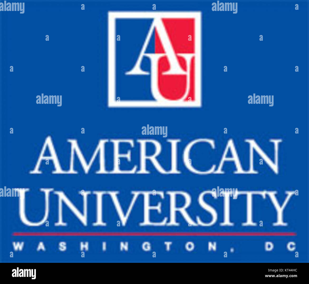 American University Logo Stock Photo - Alamy