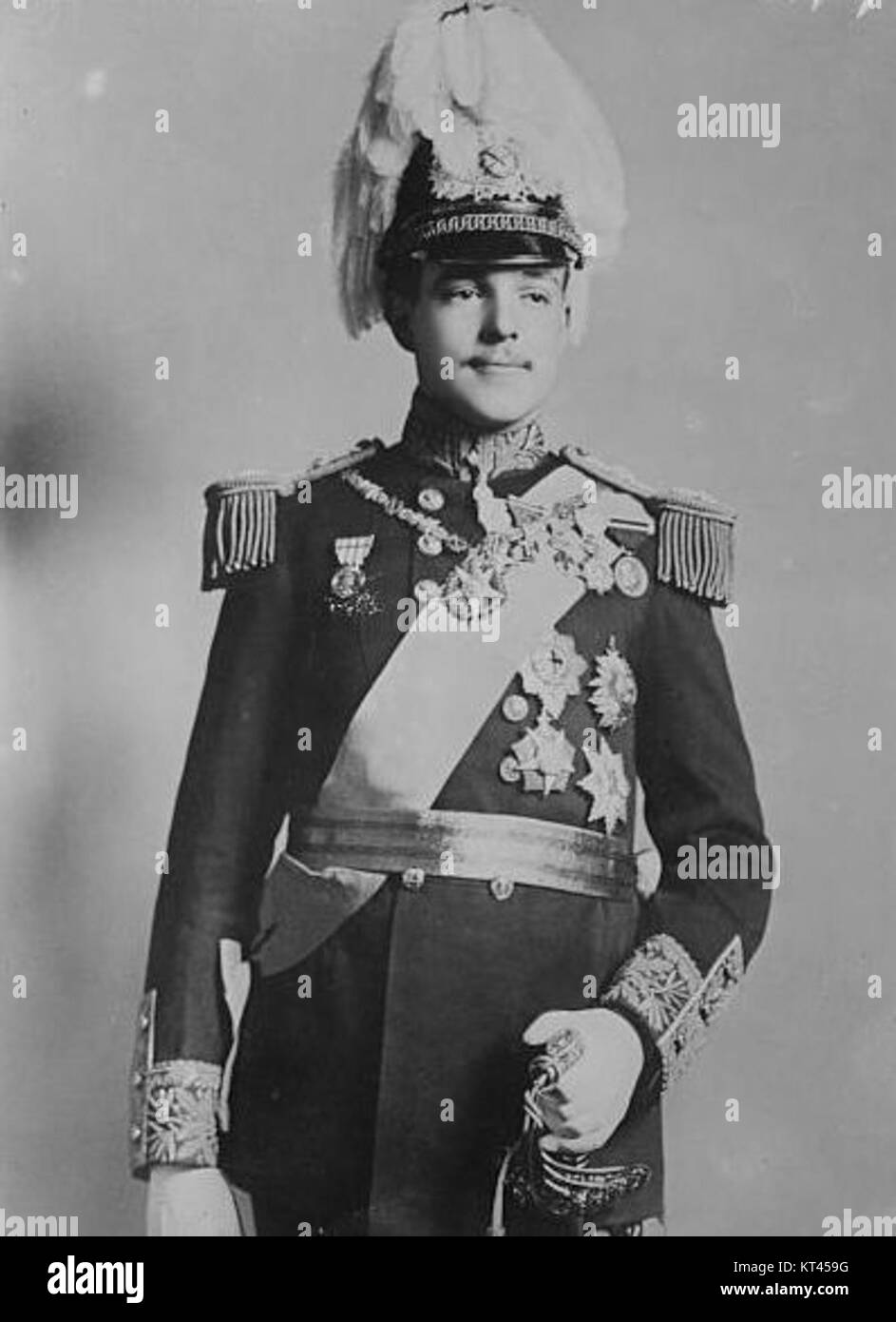 Manuel II of Portugal, the last King of Portugal, reigned from 1908 to 1910. He is remembered for his short reign and the historical period leading up to the end of the monarchy in Portugal. Stock Photo