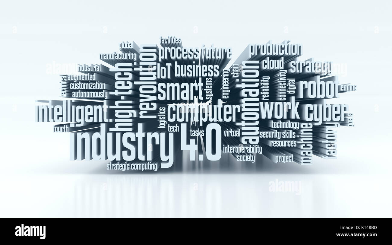 concept of industry 4.0 Stock Photo