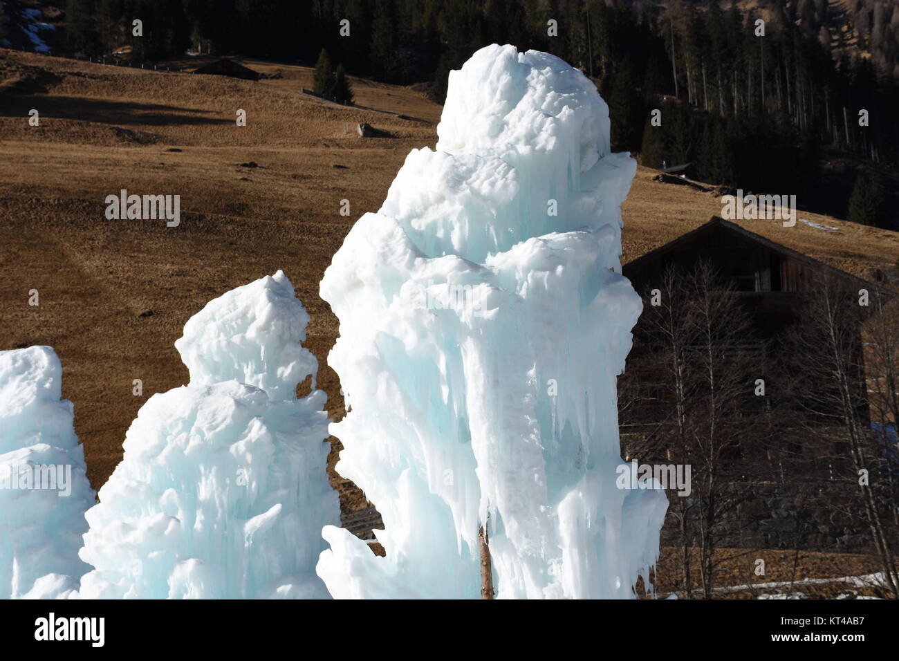 ice,iceberg,winter,winkeltal,ice tower,east tyrol,villgraten,lienz Stock Photo