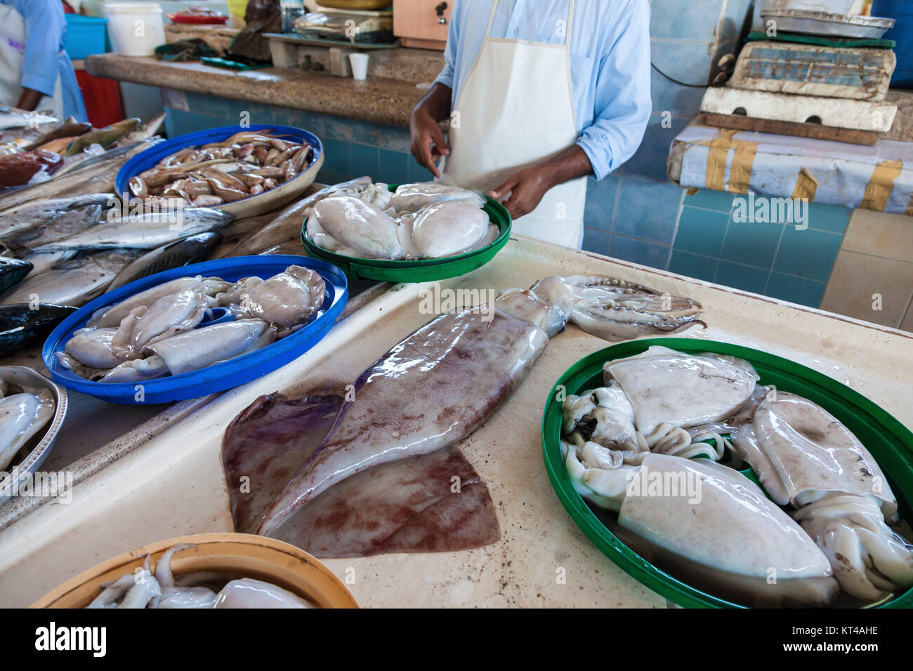 fish market in fujairah,uae Stock Photo Alamy