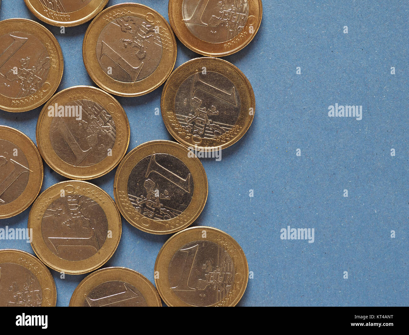 1 euro coins, European Union over blue Stock Photo - Alamy KT４ant