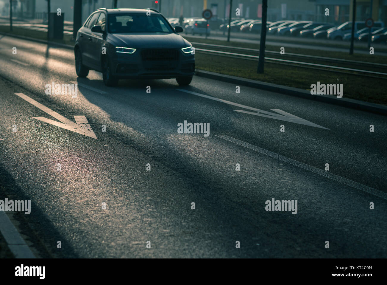 Car Exhaust Fumes Traffic Jam High Resolution Stock Photography and