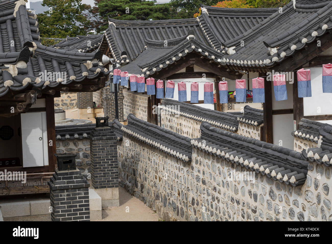 Korea Old House at Namsangol Hanok Village in Seoul South Korea Stock ...