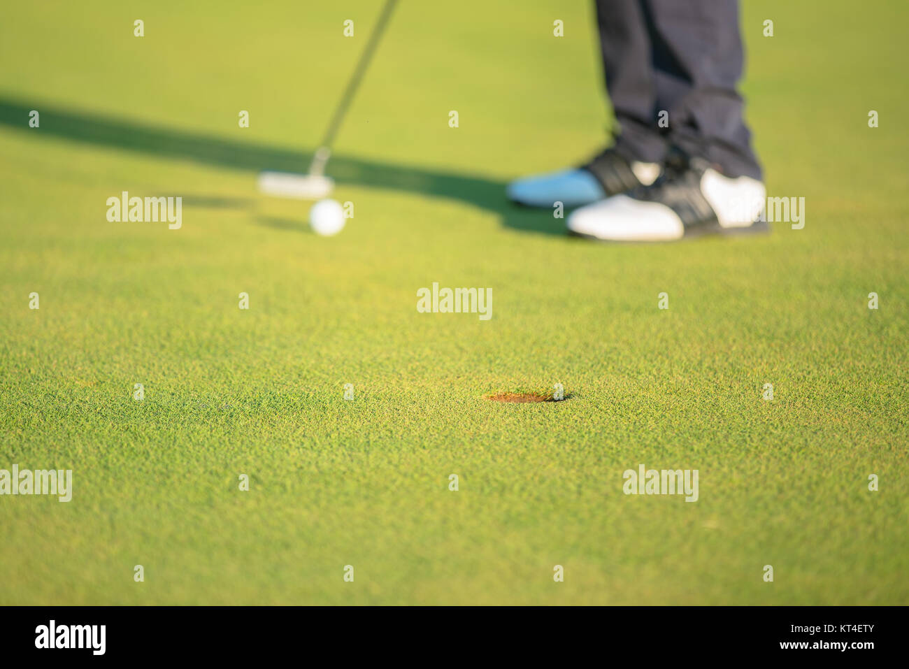 Man Playing Golf Stock Photo