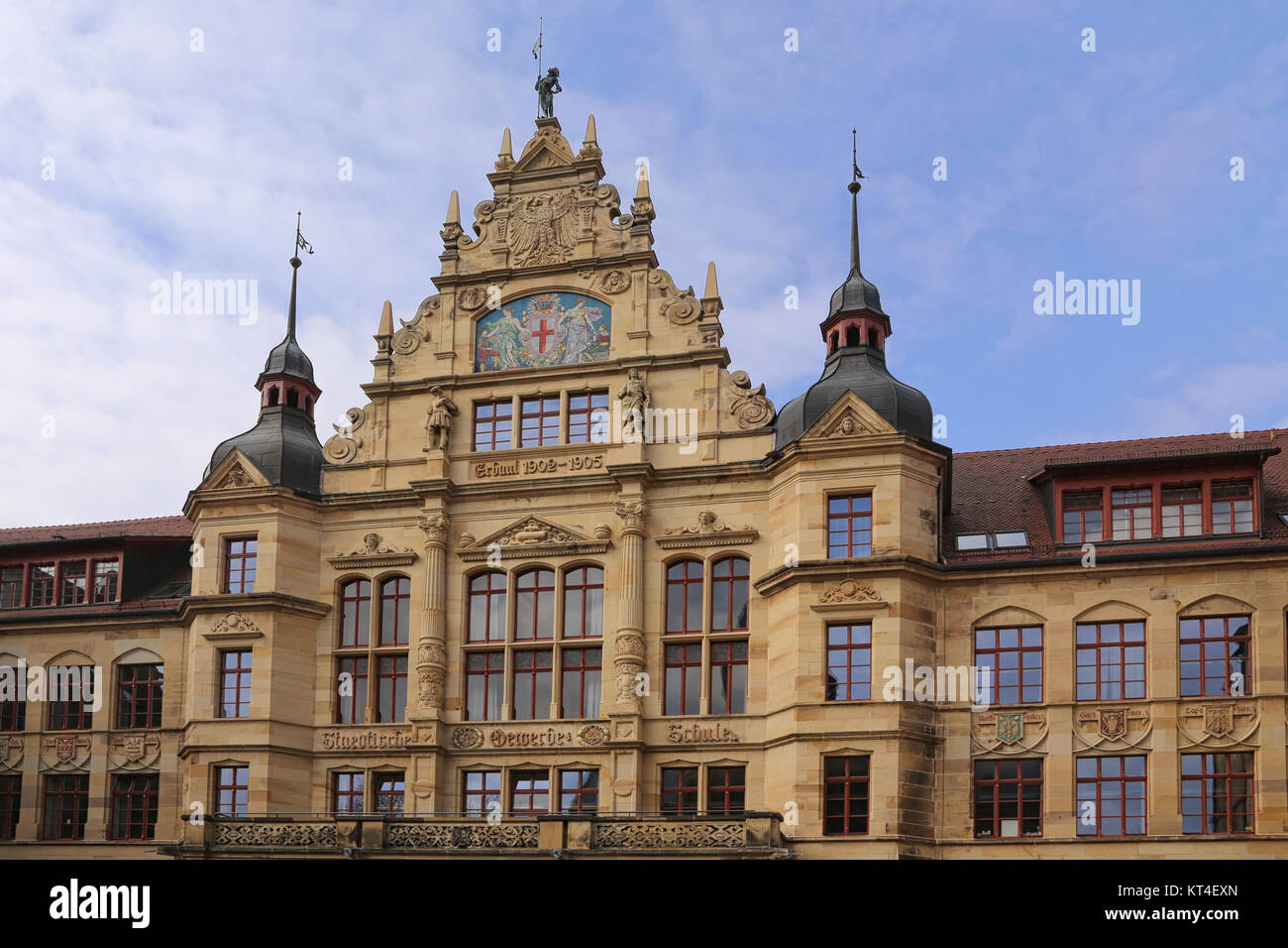 the municipal school of business in freiburg im breisgau Stock Photo