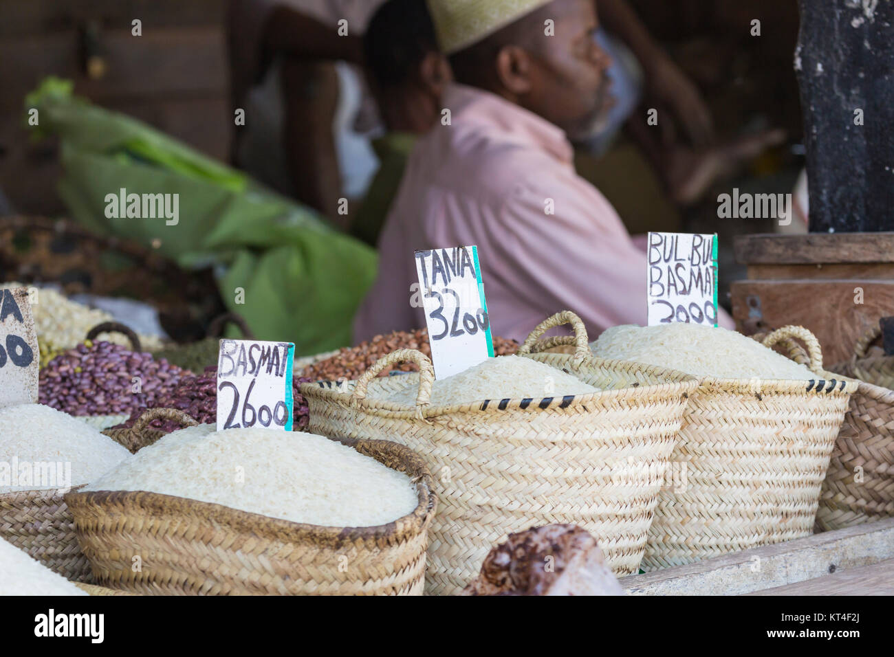 Traditional food market in Zanzibar, Africa Stock Photo Alamy