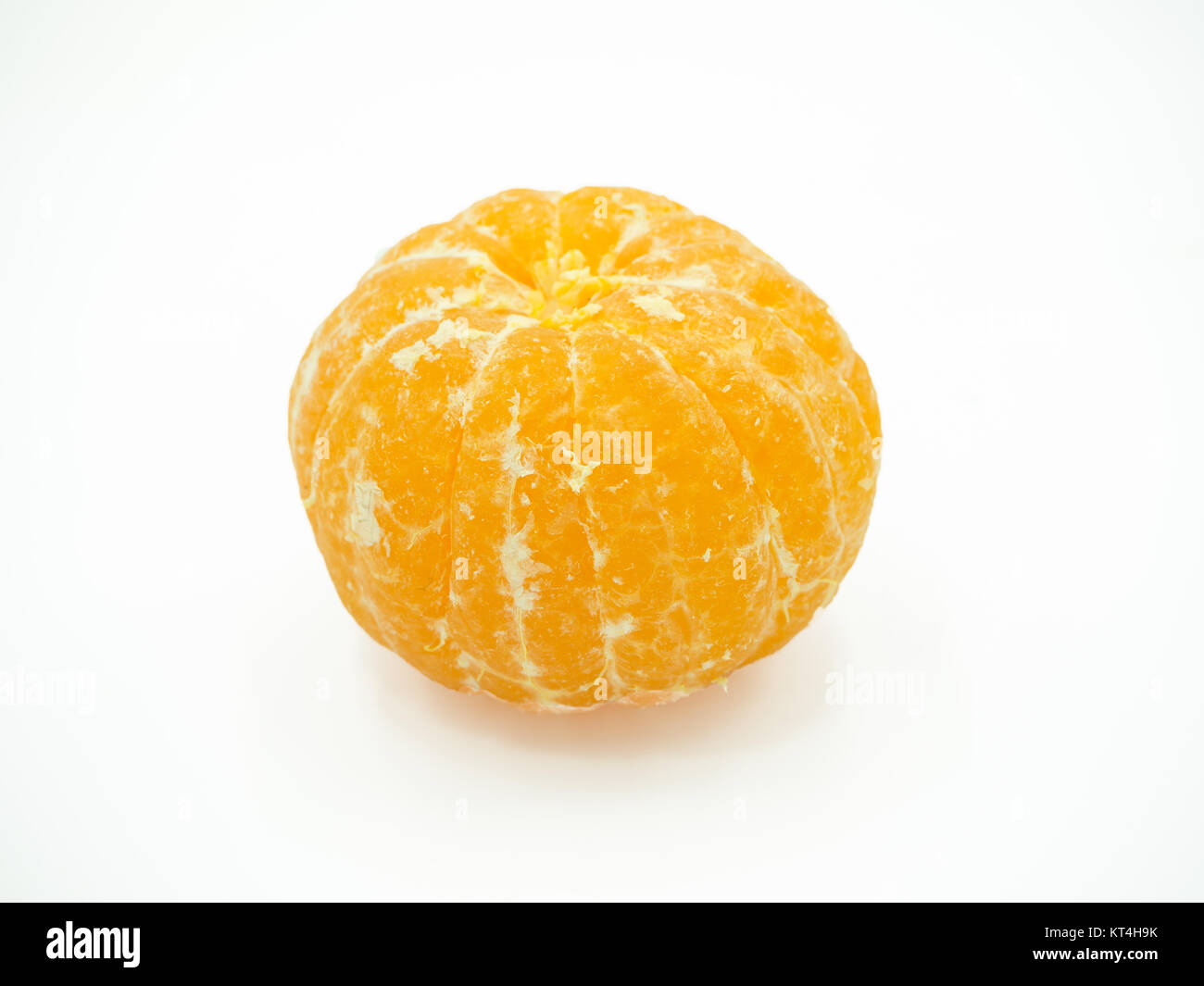Slice of orange on isolated white background Stock Photo - Alamy