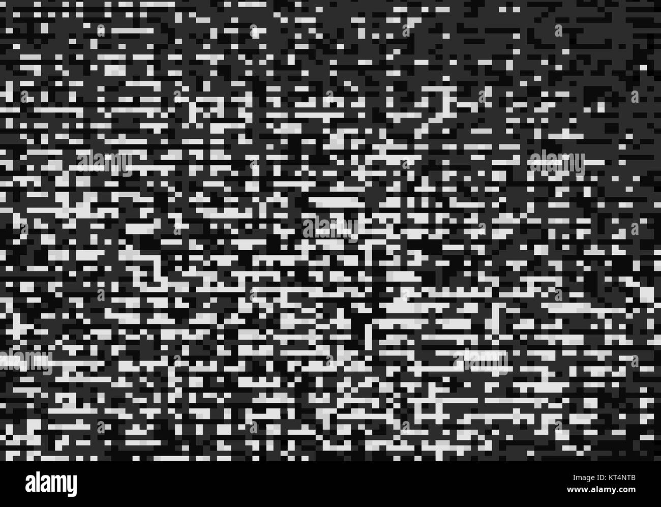 Black and white pixel mess illustration background Stock Photo Alamy