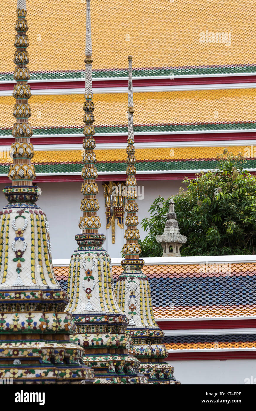 Beautiful Wat Pho temple in Bangkok Thailand Stock Photo - Alamy