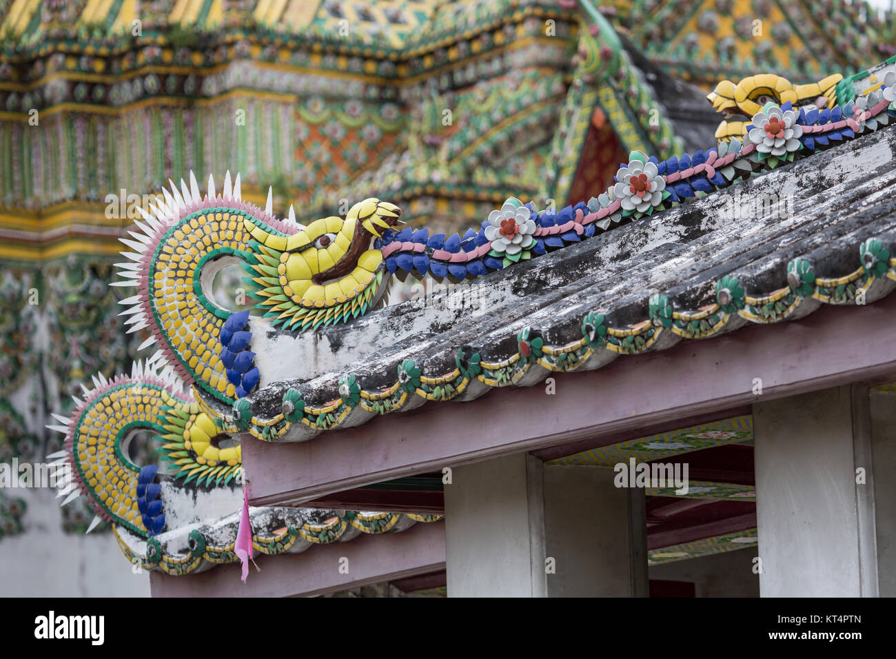 Beautiful Wat Pho temple in Bangkok Thailand Stock Photo - Alamy