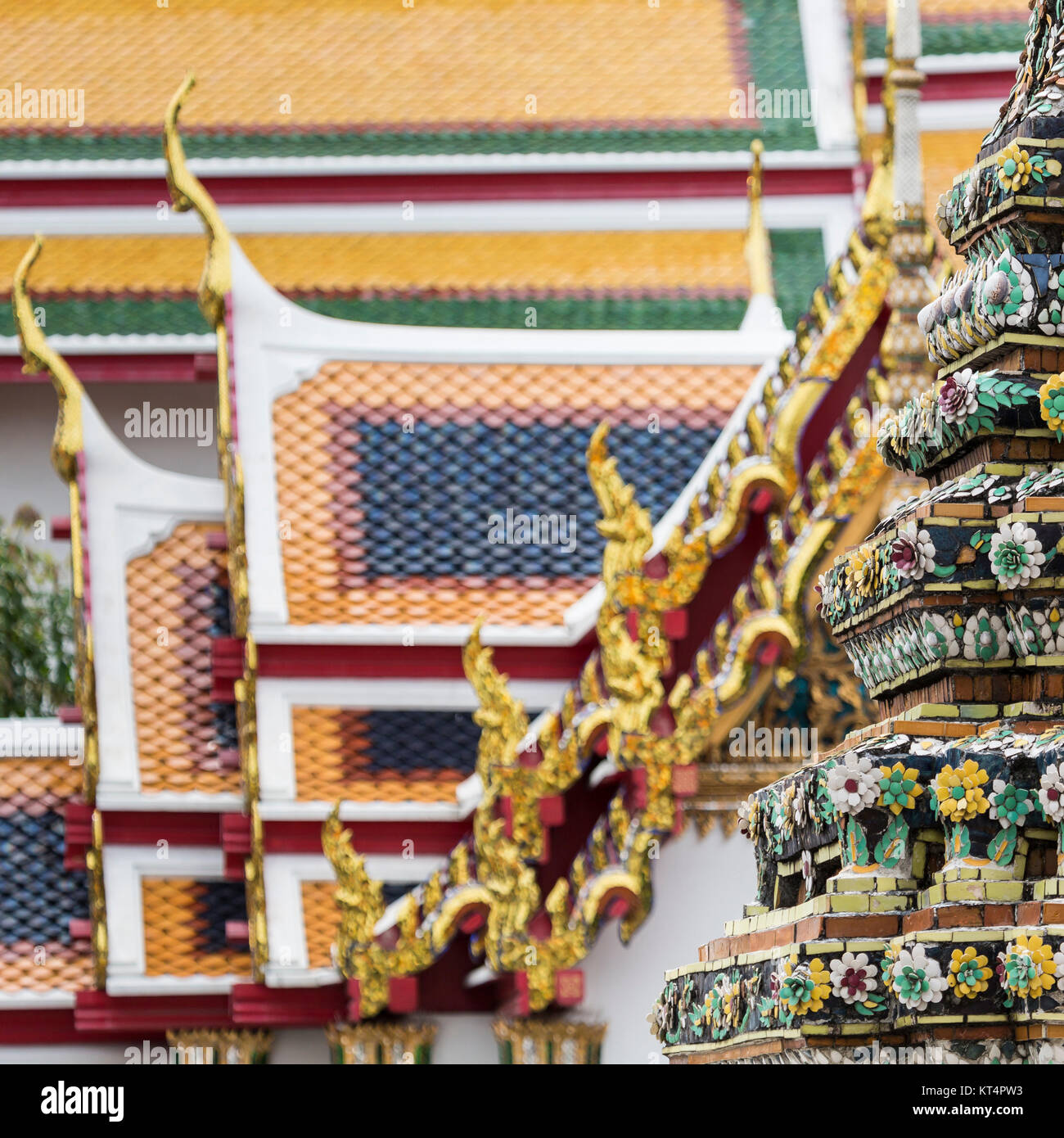 Beautiful Wat Pho temple in Bangkok Thailand Stock Photo - Alamy