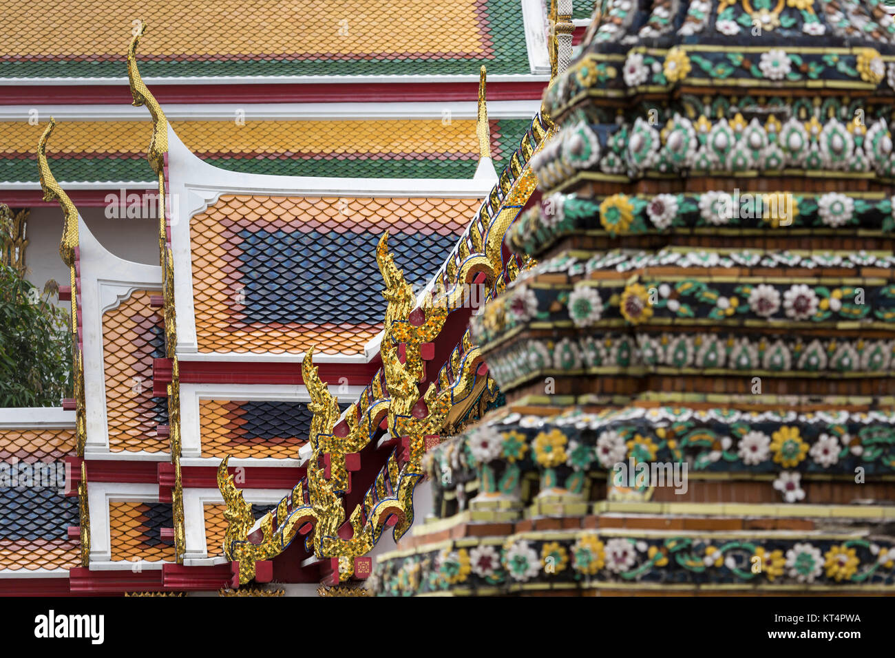 Beautiful Wat Pho temple in Bangkok Thailand Stock Photo - Alamy
