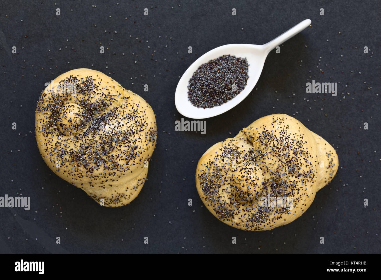 Homemade Poppy Seed Bread Rolls Stock Photo Alamy