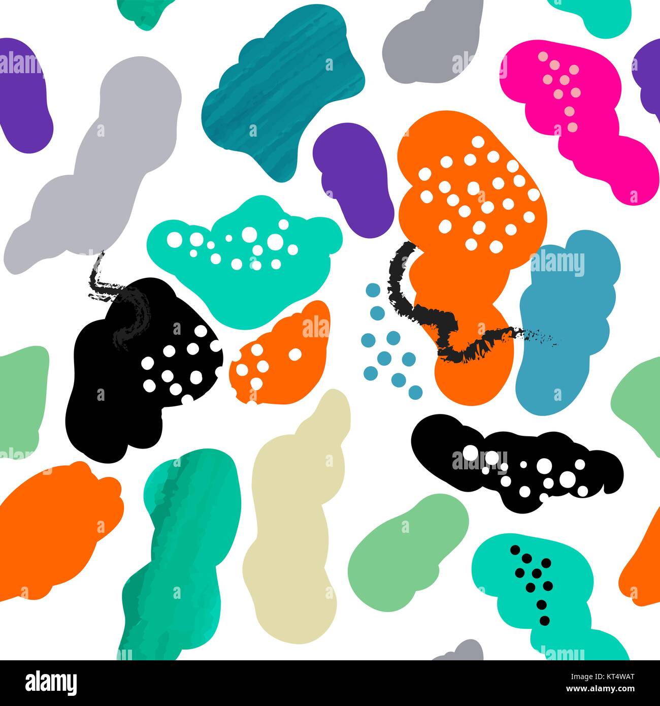 Vector stylized seamless pattern background hand-drawn illustration ...