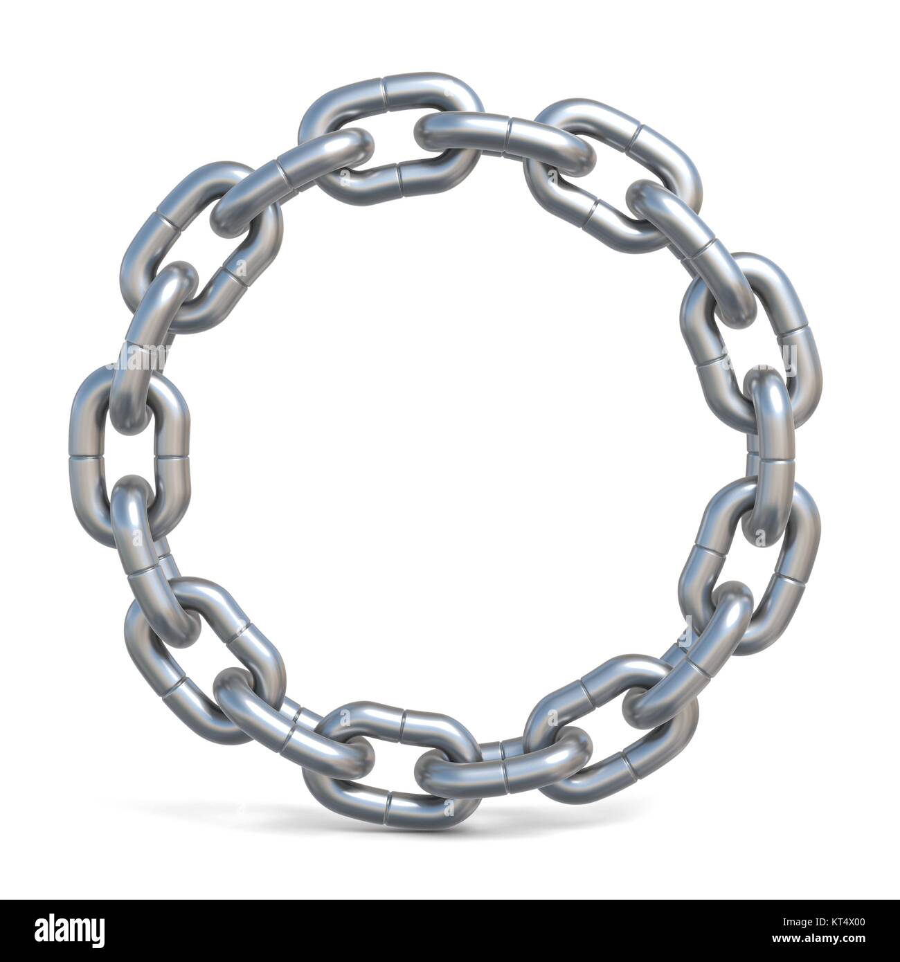 Circle chain 3D Stock Photo - Alamy