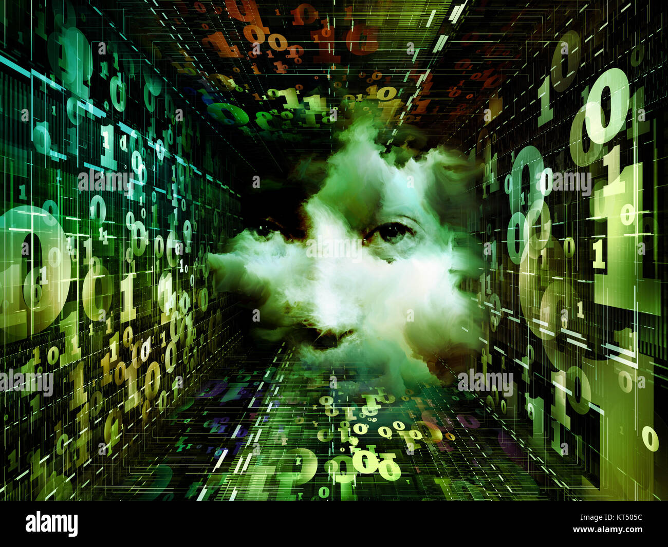 Tunnel of Digits Stock Photo - Alamy