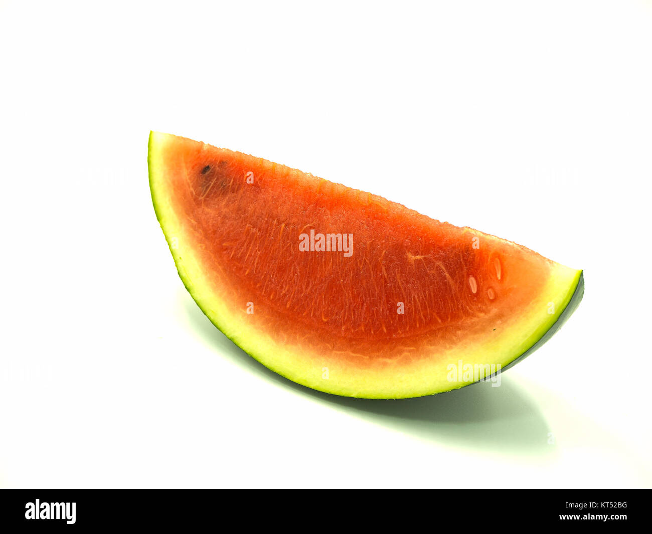 Slice of watermelon on isolated white background Stock Photo - Alamy