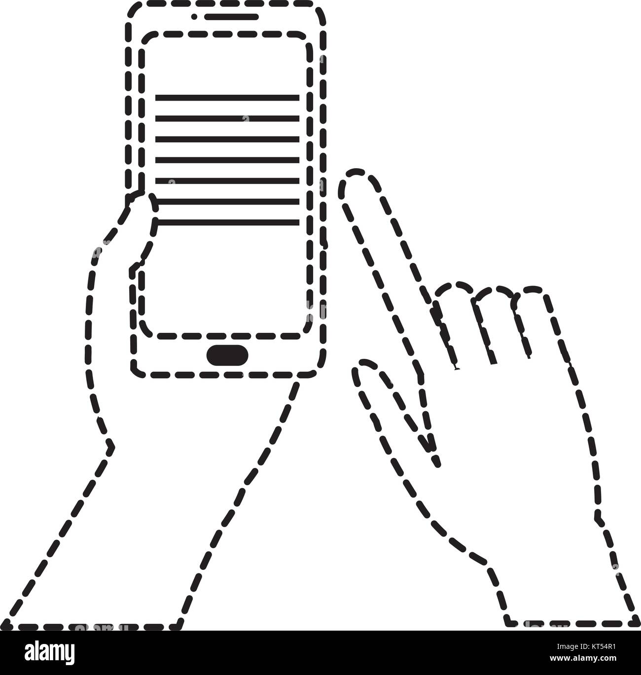 Smartphone of device gadget and technology theme Isolated design Vector ...