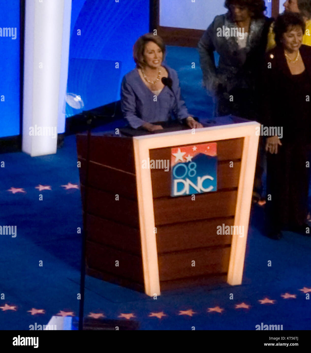 Nancy Pelosi 2008 DNC (01) (cropped1) Stock Photo