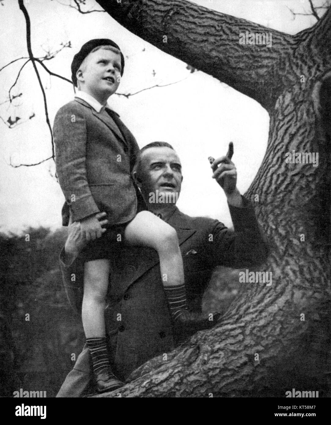 On Borrowed Time is a 1938 play by Paul Osborn, later adapted into a 1939 film. The story centers on a grandfather and his grandson who outwit Death, personified as Mr. Brink, by trapping him in their backyard apple tree, thus postponing the inevitable. The narrative explores themes of life, death, and family bonds. Stock Photo