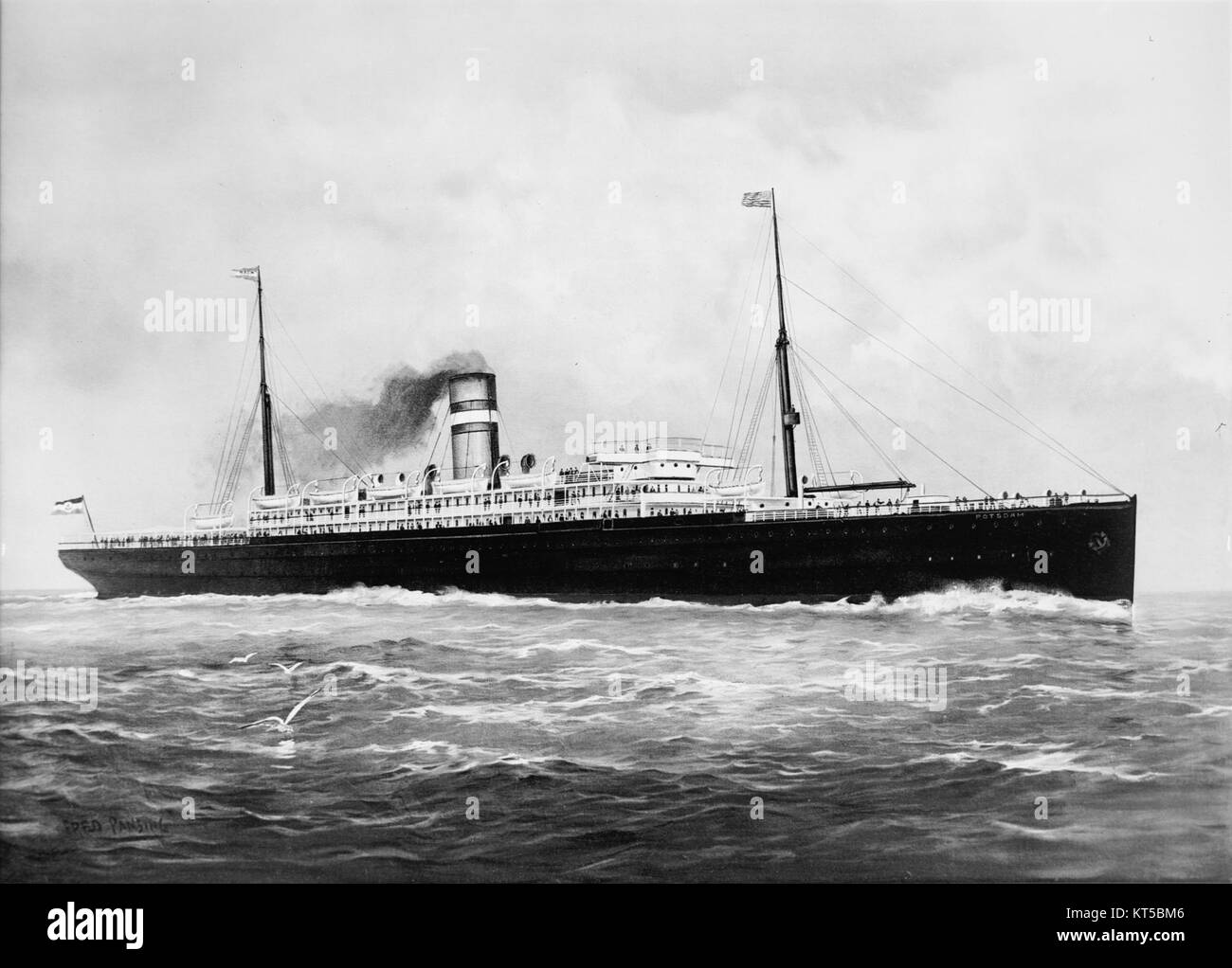 Potsdam, steamship (1900) - LoC 4a20241u Stock Photo - Alamy