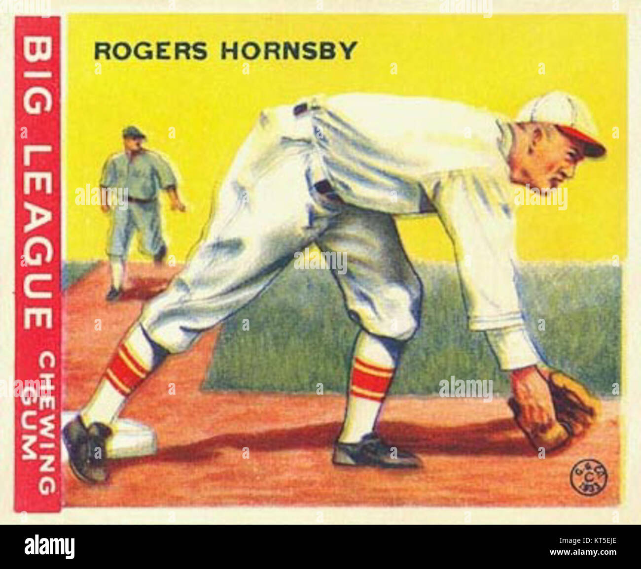 A Goudey baseball card featuring Rogers Hornsby, a Hall of Fame second ...