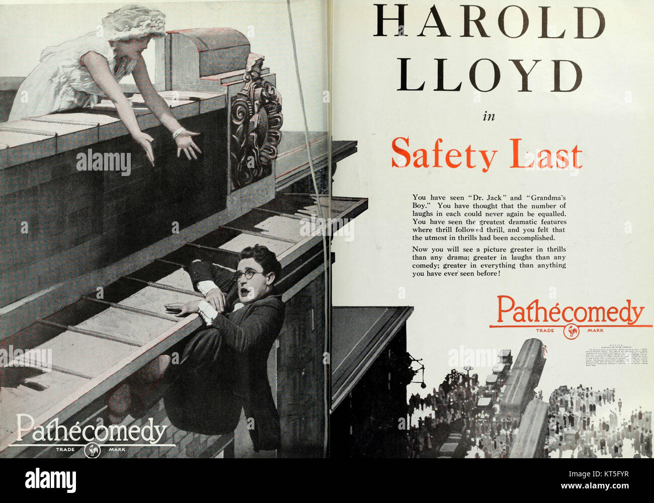 Safety Last The Film Daily, March 4, 1923 02 Stock Photo Alamy