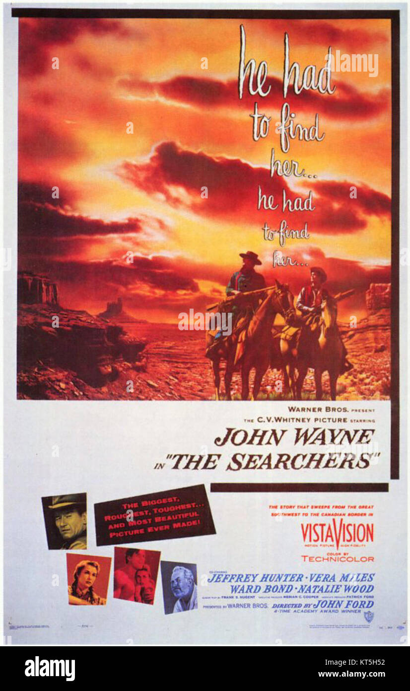 The Searchers movie poster print (a) - John Wayne, John Ford - 12 x 17 inches