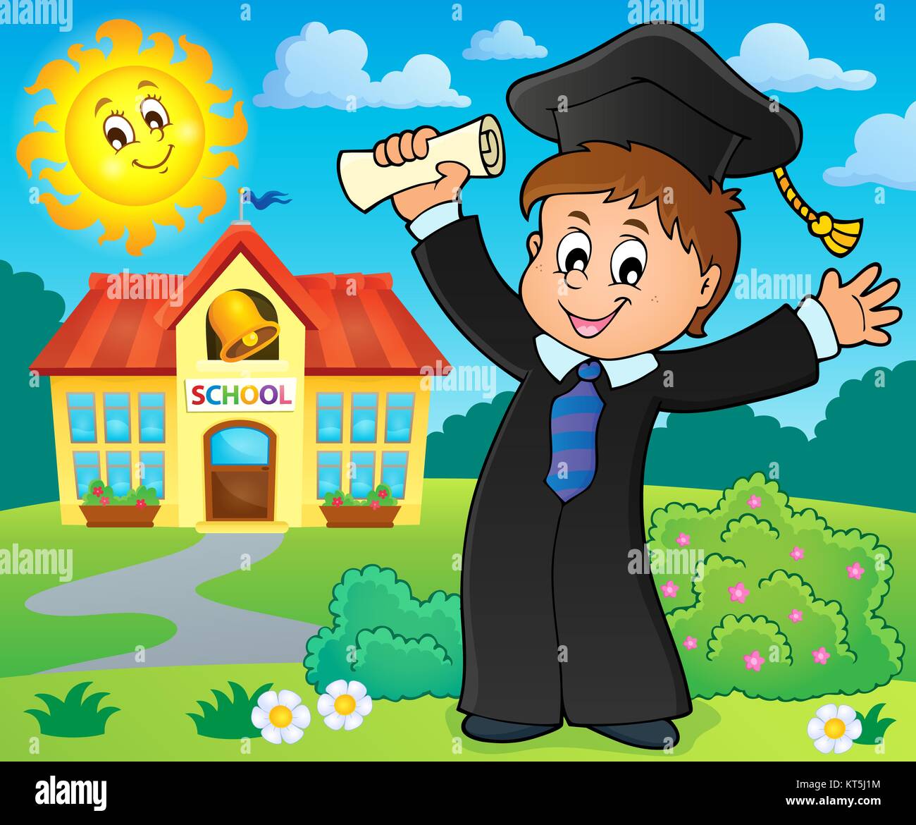Graduation theme image 2 Stock Photo - Alamy
