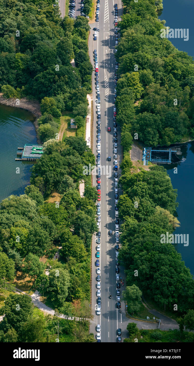 Hullerner road B58 parked cars, aerial view of Haltern am See, Haltern am  See, Ruhr, Nordrhein-Westfalen, Germany, Europe, aerial view, birds-eyes  vie Stock Photo - Alamy