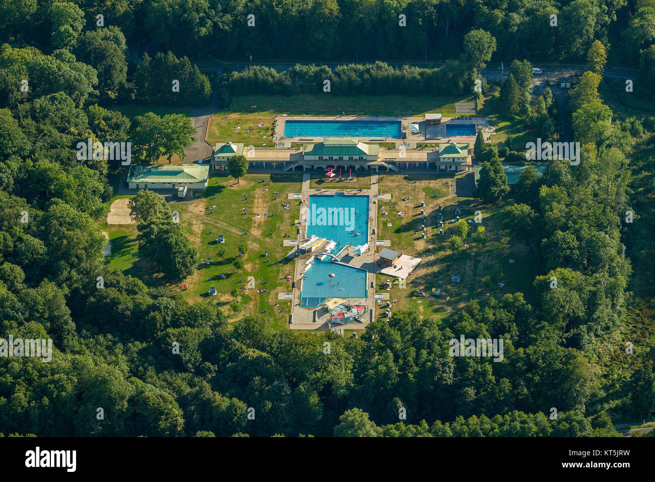Public Baths, outdoor pool, Mönchengladbach, Niederrhein, North Rhine