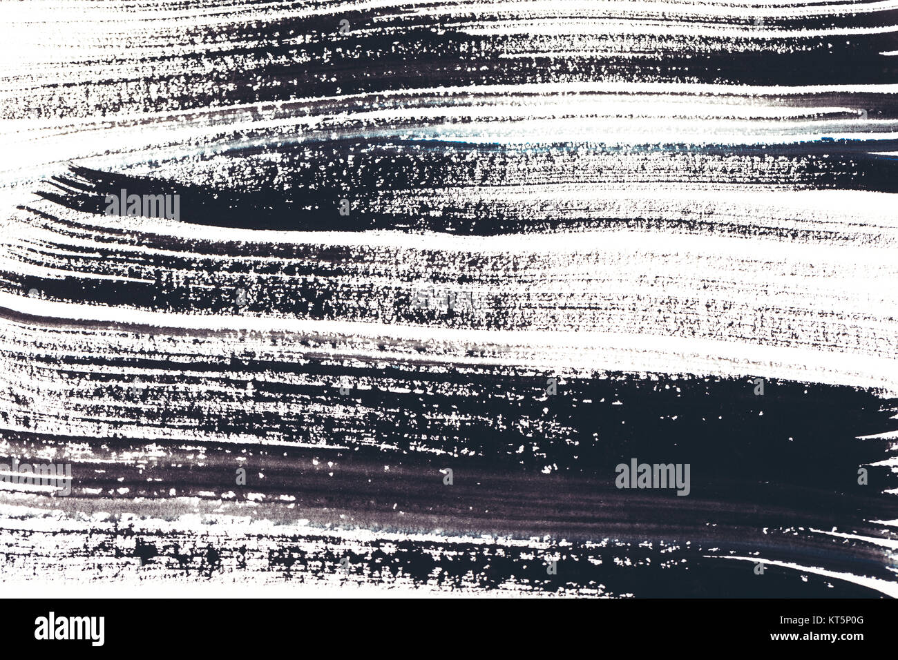 abstract painting with black paint strokes on white Stock Photo - Alamy